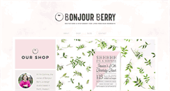Desktop Screenshot of bonjourberry.com