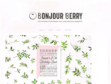 Tablet Screenshot of bonjourberry.com